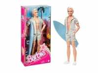 Barbie Signature The Movie - Ken Puppe mit gestreiftem Strand-Outfit in Pastellrosa
