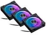 D30-120 PWM Reverse DRGB, Gehäuselüfter - schwarz, 3er Pack, 120 mm