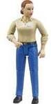 Figur Frau mit heller Haut und Hose, Spielfigur