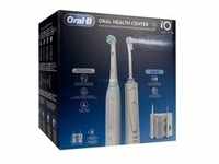 Oral-B Center OxyJet Reinigungssystem - Munddusche + Oral-B iO4, Mundpflege - weiß