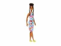 Barbie Fashionistas-Puppe mit Dutt und gehäkeltem Kleid