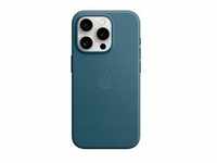 Feingewebe Case mit MagSafe, Handyhülle - blau, iPhone 15 Pro