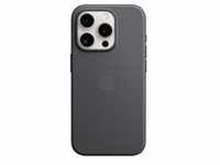 Feingewebe Case mit MagSafe, Handyhülle - schwarz, iPhone 15 Pro