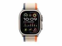 Watch Ultra 2, Smartwatch - orange/beige, 49 mm, Trail Loop, Titangehäuse, Cellular