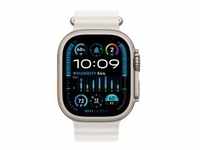 Watch Ultra 2, Smartwatch - weiß, 49 mm, Ocean Armband, Titangehäuse, Cellular