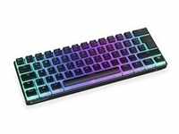Thock Compact Wireless Pudding, Gaming-Tastatur - schwarz, DE-Layout, Kailh Box Red