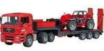 MAN TGA Tieflader mit Manitou Teleskoplader MLT 633, Modellfahrzeug
