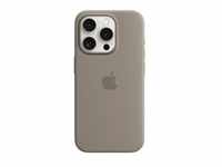 Silikon Case mit MagSafe, Handyhülle - braun, iPhone 15 Pro