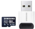 Samsung PRO Ultimate 512 GB microSD-Speicherkarte mit USB-Kartenleser