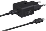 Samsung Schnellladeger&auml;t T2510 USB-C 25W mit Datenkabel, Schwarz