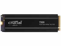Crucial T500 NVMe SSD 1 TB M.2 2280 PCIe Gen4 x4 mit Kühlkörper CT1000T500SSD5