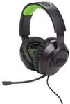 JBL Quantum 100X Over-Ear-Gaming-Headset, Schwarz/Gr&uuml;n