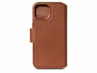Decoded Leather Detachable Wallet für iPhone 15 Tan D24IPO15DW5TN