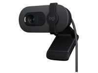 Logitech Brio 100 Full HD-Webcam Graphite - inkl. Beleuchtungskorrektur...