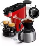 Philips HD6592/84 SENSEO Switch Pad- und Filterkaffeemaschine, rot