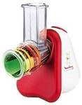 Moulinex DJ756G Zerkleinerer Fresh Express Plus 200 Watt Metallic-Rot-Wei&szlig;