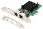 DIGITUS PCI Express 2 Port Gigabit Ethernet Netzwerkkarte, RJ45
