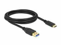 Delock SuperSpeed USB (USB 3.2 Gen 2) Kabel Typ-A zu USB Type-C™ 2 m 84004