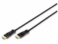 DIGITUS AK-330125-100-S AOC Hybrid Glasfaser HDMI Kabel UHD 4K 10m schwarz