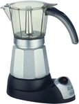 DeLonghi EMKM 6.B Alicia Plus Silber Elektrischer Espressokocher