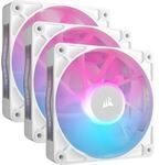 Corsair iCUE LINK RX120 RGB Starter Kit, wei&szlig;, LED-Steuerung, 120mm, 3er-Pack