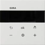Gira S3000 Raumtemperaturregler Bluetooth Fl&auml;chenschalter Reinwei&szlig; gl&auml;nzend
