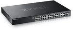 ZyXEL XGS2220-30 30-Port Managed Stack Switch, 26x RJ-45, 4x SFP+, Rackmount