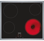 Siemens ET645HE17 iQ100 Glaskeramik-Kochfeld, 60 cm, mit Rahmen aufliegend