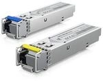 Ubiquiti UniFi UACC-OM-SM-1G-S-2 SFP Transceiver auf LC Simplex 1,25 GBit/s, 2er Pack