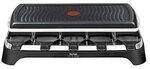 Tefal RE 4588 Raclette-Grill f&uuml;r 10 Personen Schwarz/Edelstahl