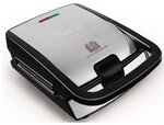 Tefal SW 852D Waffeleisen Snack Collection Schwarz/Edelstahl