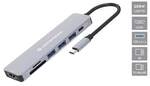 Conceptronic DONN19G 7-in-1 USB 3.2 Gen 1 Dockingstation, HDMI, USB-A 3.0 x 3