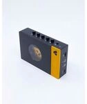 WeAreRewind Amy Tragbarer Kassettenspieler mit Bluetooth, Black Yellow