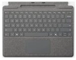 Microsoft Surface Pro Keyboard mit Stiftaufbewahrung platin