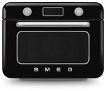 Smeg 50's Style Kombi-Tisch-Dampfbackofen Schwarz
