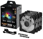 ASUS TUF GAMING TR120 ARGB 3x Gehäuselüfter Reverse schwarz, 120 mm, PWM ASUS TUF GAMING TR120 ARGB 3x Gehäuselüfter Reverse schwarz, 120 mm, PWM