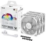 ASUS TUF GAMING TR120 ARGB 3x Geh&auml;usel&uuml;fter wei&szlig;, 120 mm, PWM