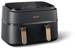 Philips NA352/04 3000 Series Airfryer Dual Basket, schwarz