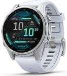 Garmin Fenix 8 - 43 mm AMOLED Steinweiss/Silber
