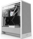 NZXT H5 Flow 2024 Midi Tower ATX Geh&auml;use wei&szlig; mit Sichtfenster