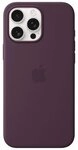 Apple Original iPhone 16 Pro Max Silikon Case mit MagSafe - Pflaume