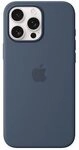 Apple Original iPhone 16 Pro Max Silikon Case mit MagSafe - Denim