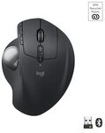 Logitech MX Ergo S Grafit - Kabellose Komfort-Trackball-Maus mit Silent-Klick + Logi