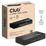 Club 3D HDMI 4 auf 1 Umschalter 4K120Hz Umschalter schwarz