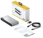 Alogic DV4 Universal Quad Display Docking Station Space Grey