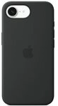 Apple iPhone 16e Silikon Case schwarz
