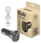 Club 3D Notebook / Laptop 12V KFZ-Ladeger&auml;t 36 Watt USB-A/USB-C