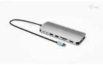 i-tec USB-C 4K Metal Nano Dock - 2x HDMI, 4x USB-C (10Gbps), 1x USB-A (10Gbps), 2x