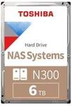 Toshiba N300 MN10ADA600S 6TB 512MB 7.200rpm 3,5 Zoll SATA 6 Gbit/s Bulk