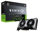 MSI GeForce RTX 5060 Ti 16G VENTUS 2X OC PLUS 16GB GDDR7 Grafikkarte, HDMI/DP